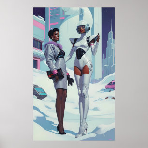 Affiche Futur Fashion Forward Ken Gage Sci-Fi Glamor