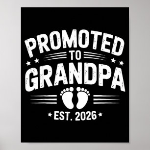Affiche Futur Grand-père homme promotion Prévu 2026 Nouvea