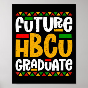 Affiche Futur Hbcu Diplômé Historique Black College Stud