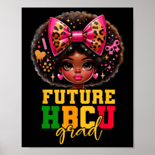 Affiche Futur Hbcu Grad Black Girl Kids Graduation Hbcu C