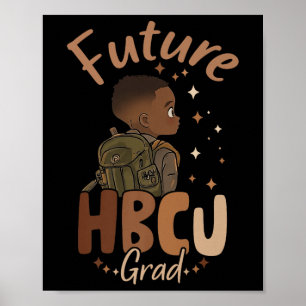 Affiche Futur Hbcu Grad Histoire Noire Mois Garçon Graduat