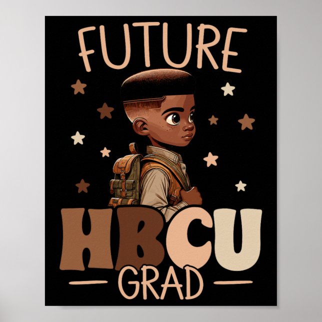 Affiche Futur Hbcu Grad History Black Boy Graduation Hbcu (Devant)