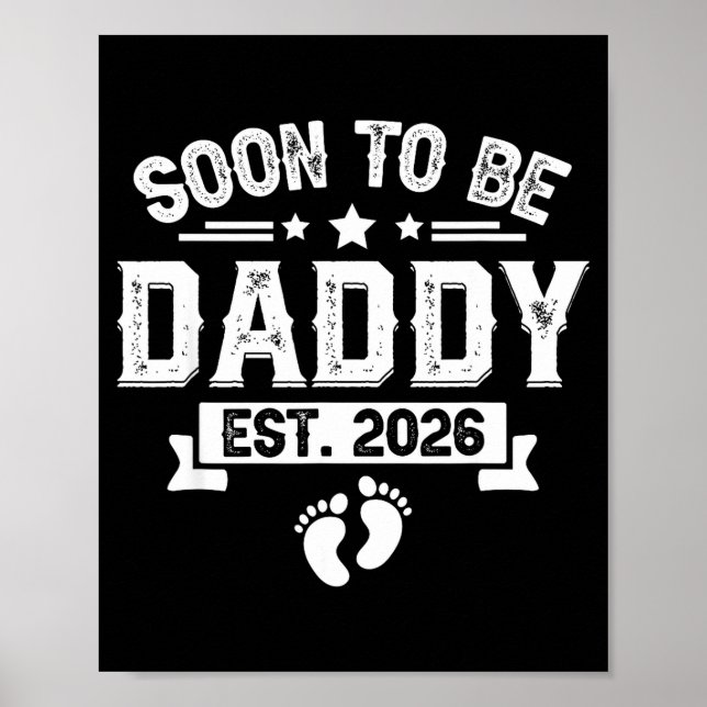 Affiche Futur Papa Établ. 2026 Fête des Pères Première Foi (Devant)