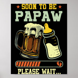 Affiche Futur Papy Été 2025 Annonce de Grossesse L