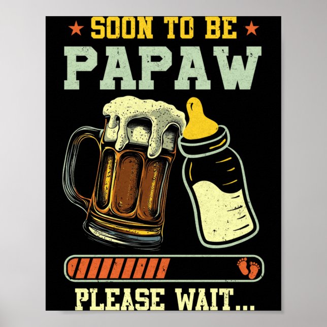 Affiche Futur Papy Été 2025 Annonce de Grossesse L (Devant)