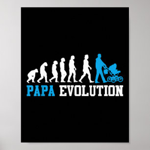 Affiche Futur Père Papa Evolution Funny paternité