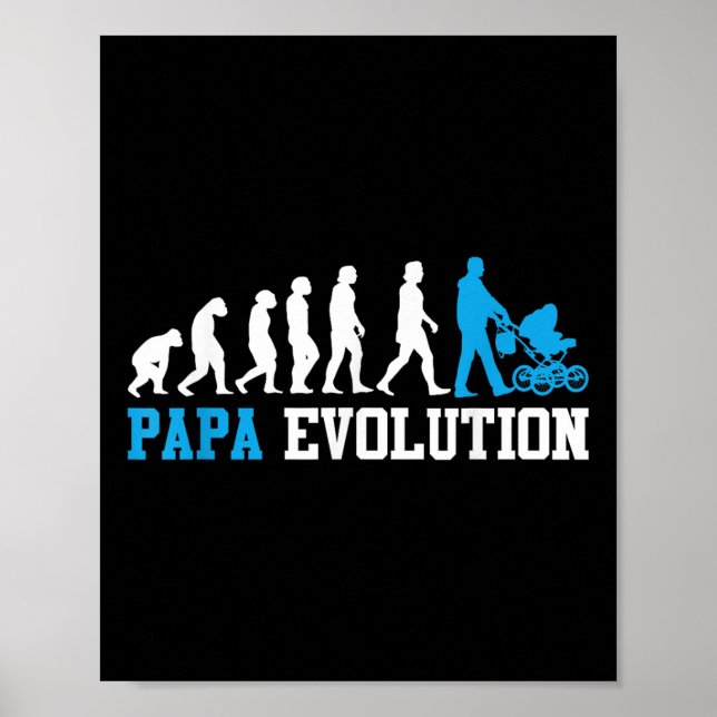 Affiche Futur Père Papa Evolution Funny paternité (Devant)