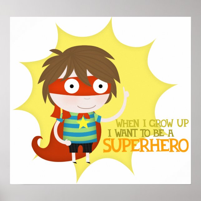 Affiche Futur super-héros (grand poster) (Devant)