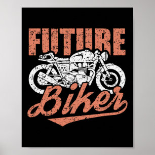 Affiche Future Biker Clic Motorcycle Cool Motorbike équita