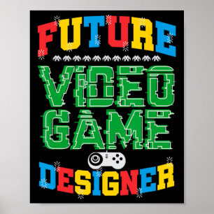 Affiche Future Concepteur De Jeu Vidéo T Shirt Boys Girls