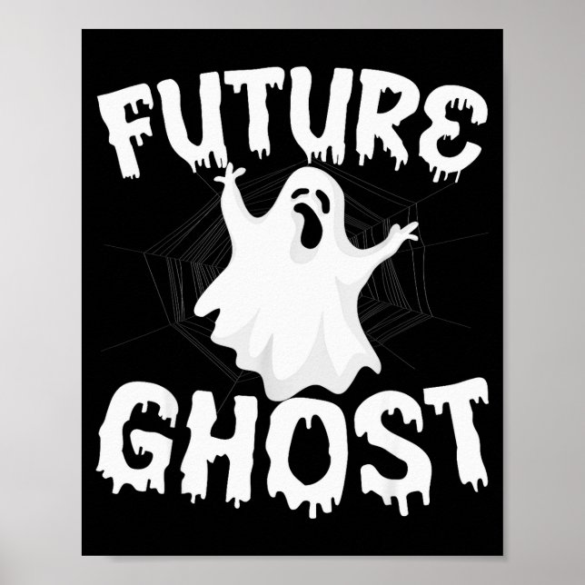 Affiche Future Ghost Funny Halloween Boo Soky Trick Or Tre (Devant)