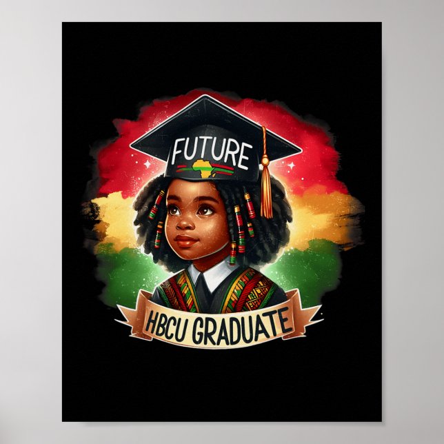 Affiche Future Hbcu Graduate Pride Black Kids Black Histor (Devant)