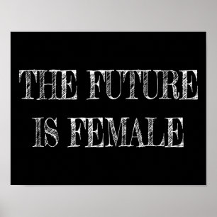 Affiche Future is Female Vintage