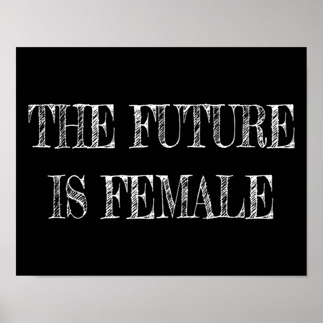Affiche Future is Female Vintage (Devant)