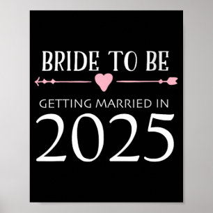 Affiche Future mariée 2025 Mariage Fiançailles Fiancee