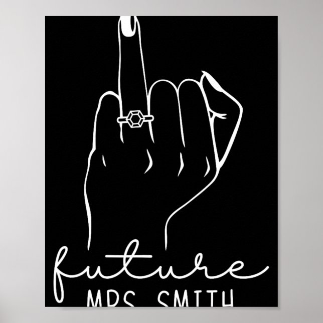 Affiche Future Mrs. Smith New Bridal To Be Fiance Bachelor (Devant)
