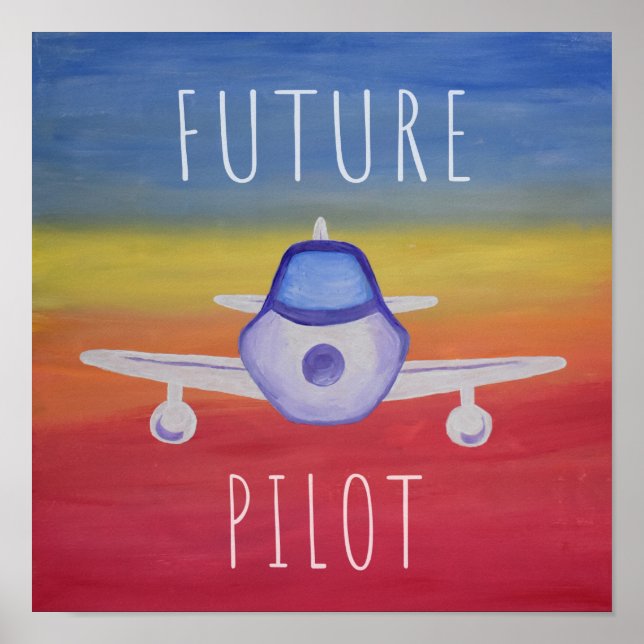 Affiche Future Pilote Avion Poste (Devant)