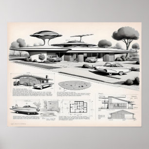 Affiche Futuriste rétro 03023