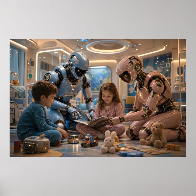 Affiche Futuristic AI Robot Caregiver  (Devant)