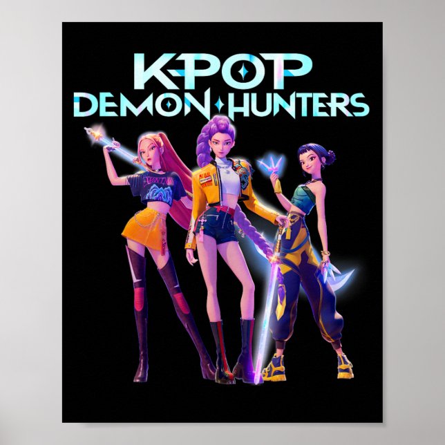 Affiche Futuristic K-Pop Style Cyberpunk Girl Group (Devant)