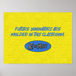 Affiche Futurs innovateurs formés ici Classe de sciences