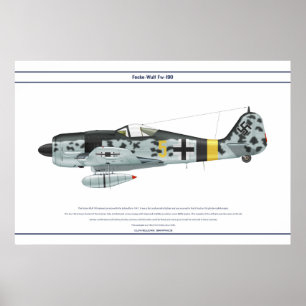 Affiche Fw-190 A-9 JG5 1