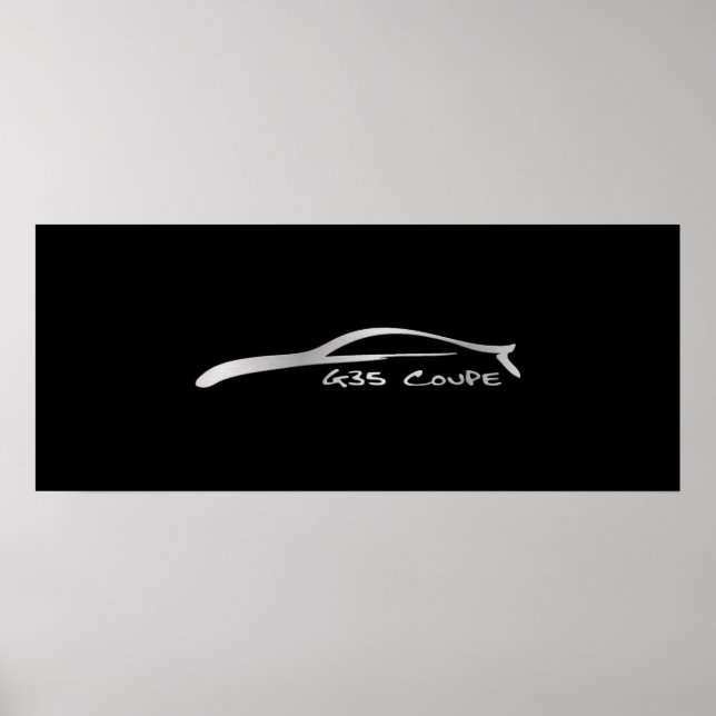 Affiche G35 Brush Stroke - Silver (Devant)