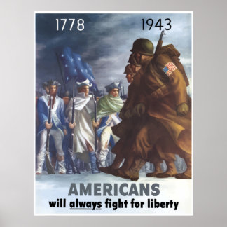 Affiche G.I.s et Minutemen — Frontière