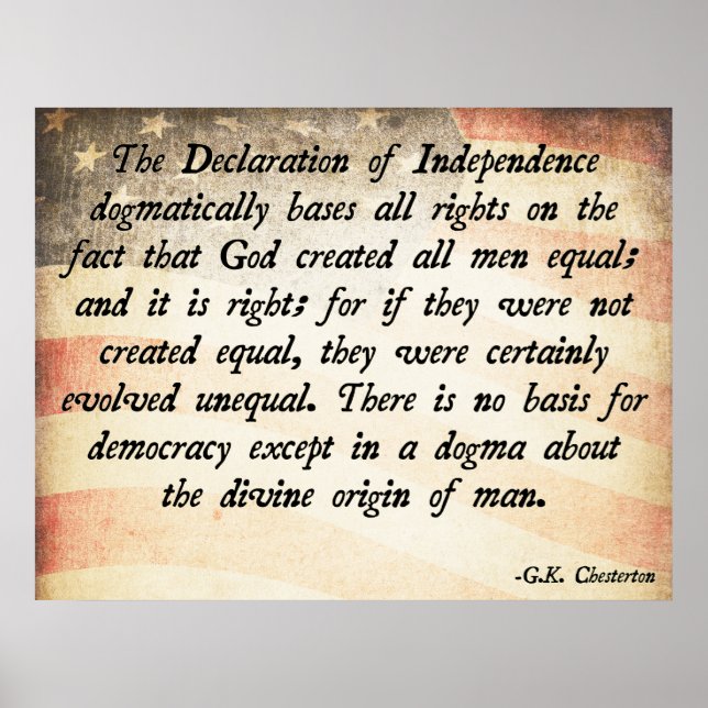 Affiche G.K. Chesterton God Equality (Devant)