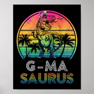 Affiche G-masaurus Dinosaure G-ma Saurus Famille T-shirt a