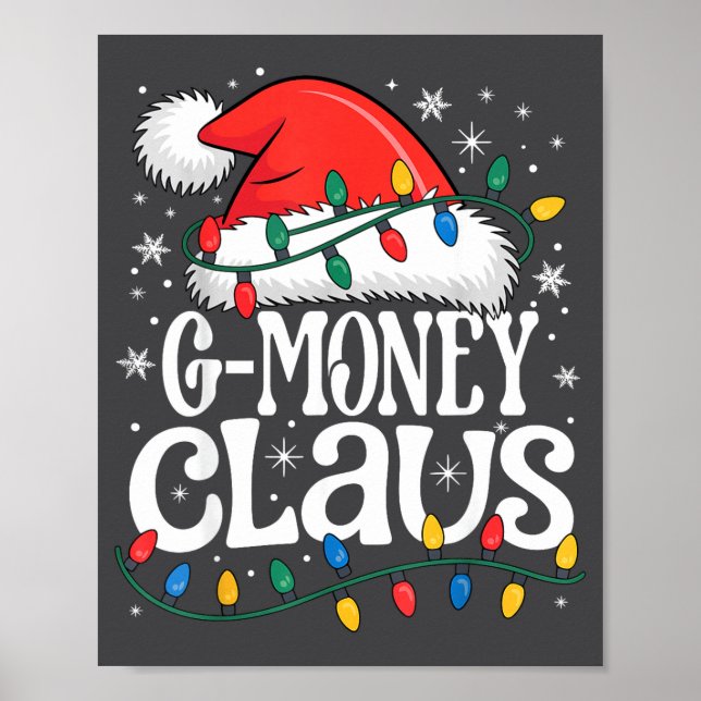 Affiche G-money Claus Funny Xmas Christmas Grandma Holiday (Devant)