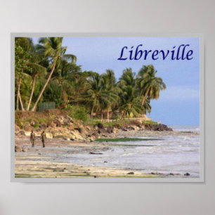 Affiche Gabon - Libreville -