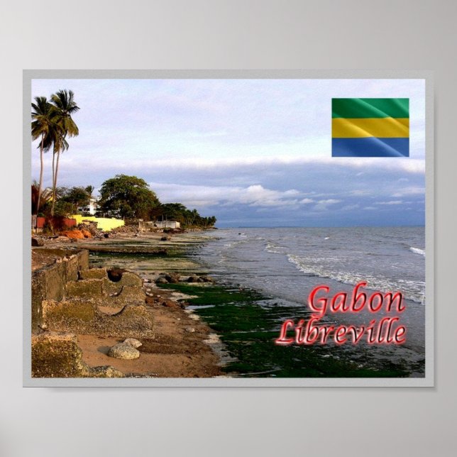 Affiche Gabon - Libreville - (Devant)