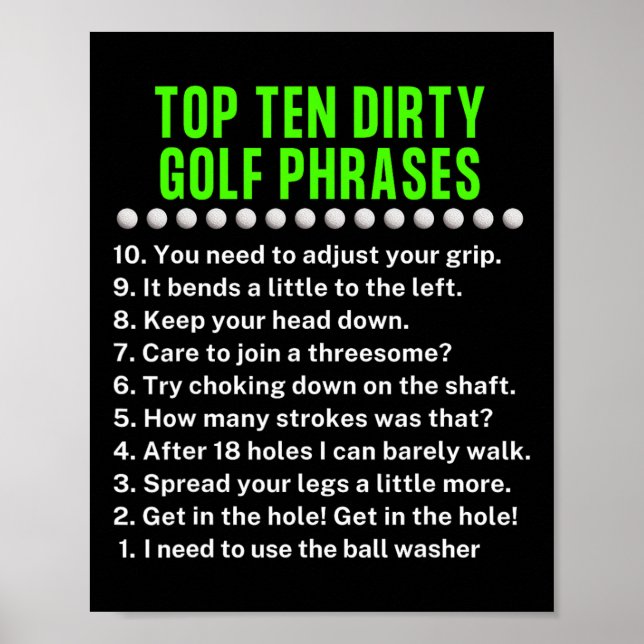 Affiche Gag Golf Ideas Golf For Dad Funny Golf For Men  (Devant)