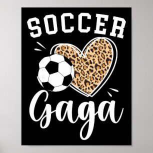 Affiche Gaga foot Gaga coeur Grand-mère d'un joueur de foo