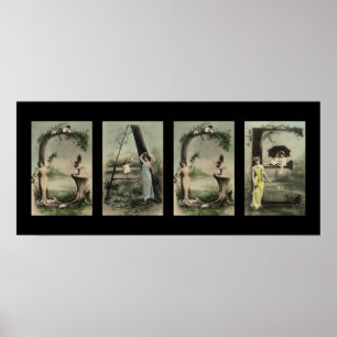Affiche GAGE Alphabet Lettre Nom Art