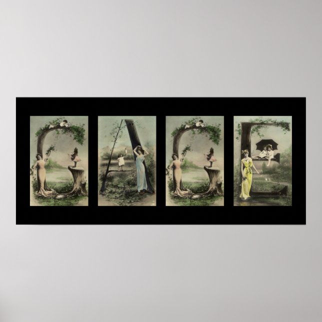 Affiche GAGE Alphabet Lettre Nom Art (Devant)