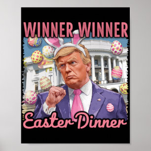 Affiche Gagnant Gagnant Déjeuner de Pâques Président Trump