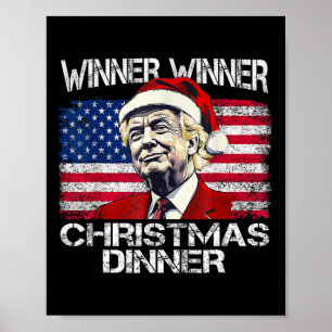 Affiche Gagnante de Trump, le gagnant du dîner de Noël
