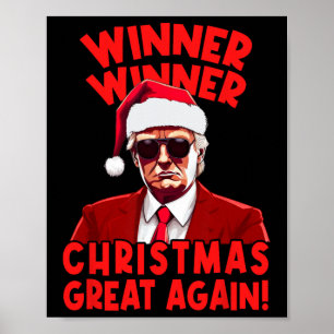 Affiche Gagnante Noël Grand encore Funny Père Noël Tr
