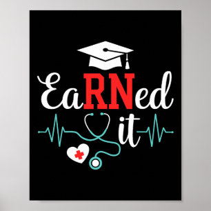 Affiche Gagné Il Infirmière Diplôme Pour Rn Diplômé Infirm