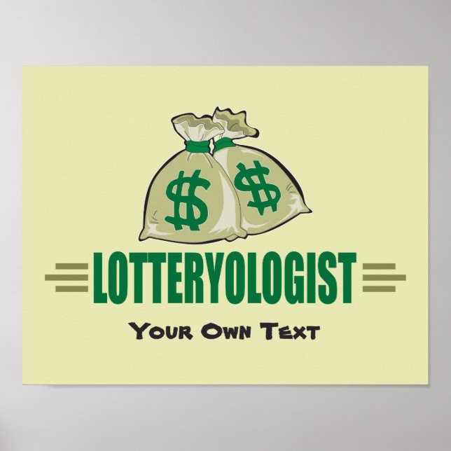 Affiche Gagnez la loterie ! Drôle Lottery Player's (Devant)