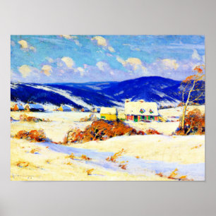 Affiche Gagnon - En hiver dans les Laurentides (1)