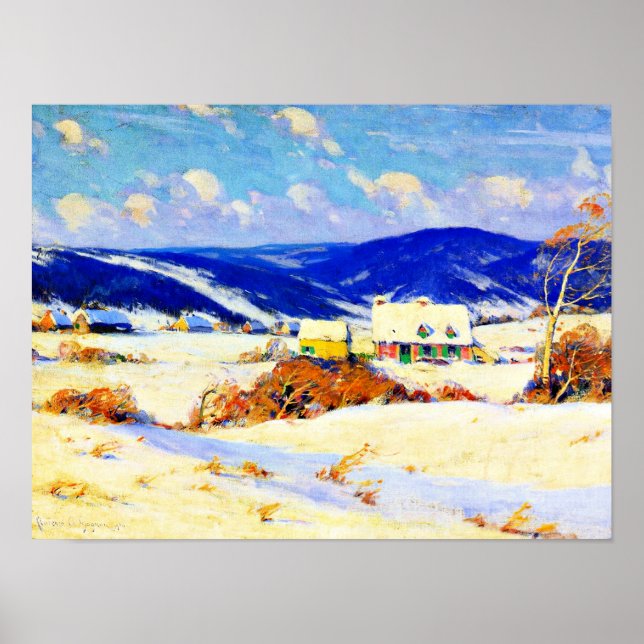 Affiche Gagnon - En hiver dans les Laurentides (1) (Devant)