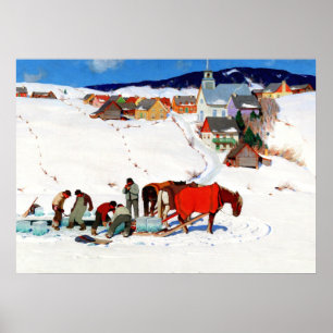 Affiche Gagnon - La Récolte De Glace