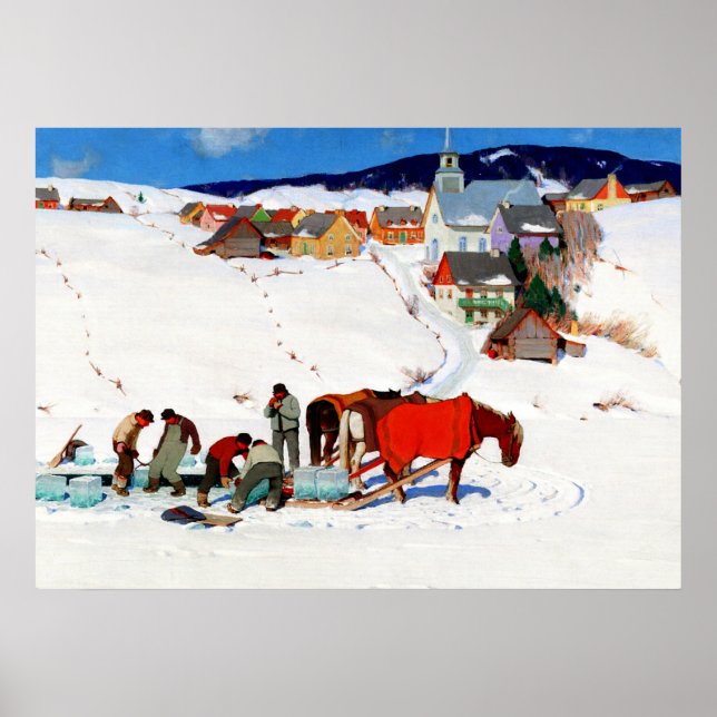 Affiche Gagnon - La Récolte De Glace (Devant)