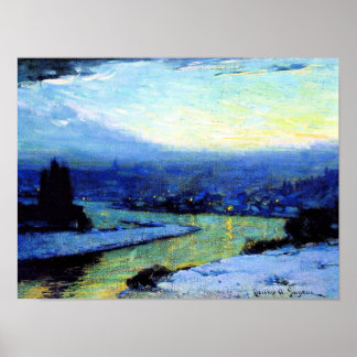 Affiche Gagnon - Twilight, peinture fine art