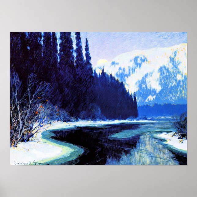 Affiche Gagnon - Un ruisseau silencieux du Nord (Devant)