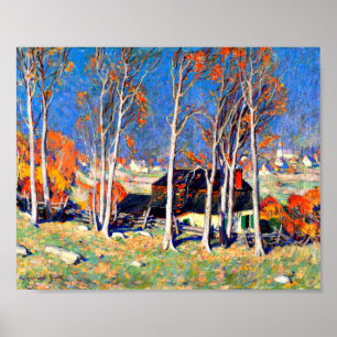 Affiche Gagnon - Village solitaire sur la Saint Laurence