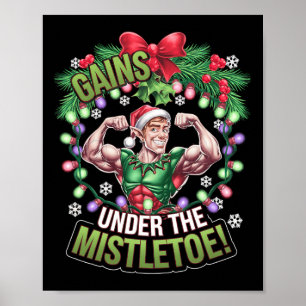 Affiche Gains de drôle de lutin de Noël à la salle de spor